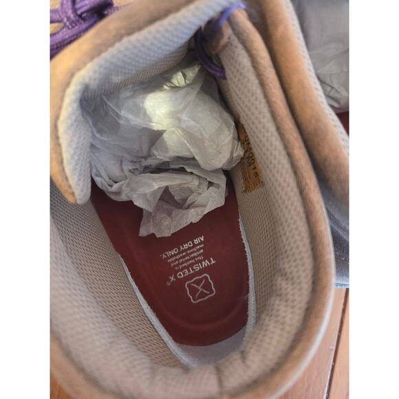 Twisted X Womens Chukka Driving Moccasins Size 11 In Bomber Brown Leather NWT!!! - Picture 8 of 8